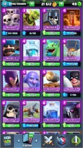 Conta clash royale desafiante II xp12 Record 4868 trofeus