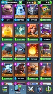 Conta clash royale desafiante II xp12 Record 4868 trofeus