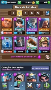 Conta clash royale desafiante II xp12 Record 4868 trofeus