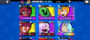 Conta Brawl stars com Brawl pass!!