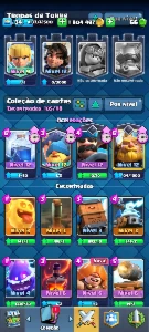 Conta Brawl stars + Clash Royale!!