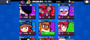 Conta Brawl stars + Clash Royale!!