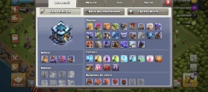 Conta clash of clans cv 13 full + clan nivel 6