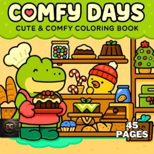Comfy Days Coloring Book PDF + PNG - eBooks