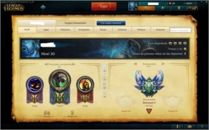 Conta League of Legends Diamante V + Skins LOL