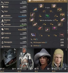 Vendo conta Bdo SA 3 char level 61, +5b silver - Black Desert