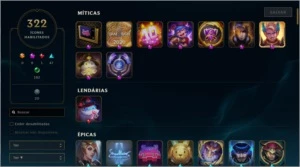 CONTRA MESTRE 300 SKINS 100 CHROMAS!! - League of Legends LOL