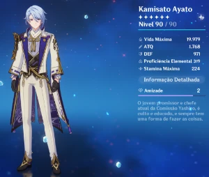Genshin AR 53 Ayato Ganyu Itto e mais - Genshin Impact