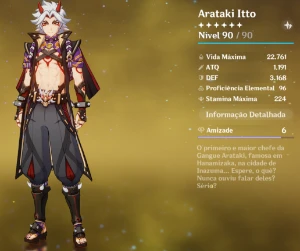 Genshin AR 53 Ayato Ganyu Itto e mais - Genshin Impact