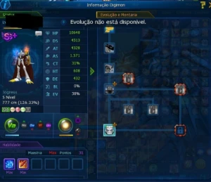 Conta Ladmo Seve Alphamon - Digimon Masters Online