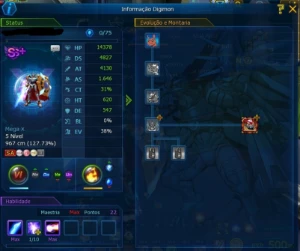 Conta Ladmo Seve Alphamon - Digimon Masters Online