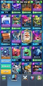 Clash conta Nv 14 Campeão Cavalheiro Dourado Nv 14 e etc - Clash Royale