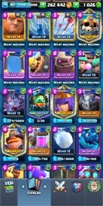 Clash conta Nv 14 Campeão Cavalheiro Dourado Nv 14 e etc - Clash Royale