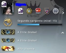 conta cs:go global prime - Counter Strike