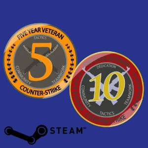 ✅40% OFF Conta Steam Antiga Com Medalhas De 5+10 Anos ✅ - Counter Strike CS