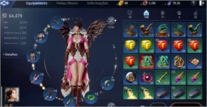 Conta mir4 lvl 61 64k power 26%de mineração