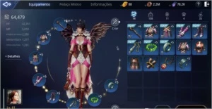 Conta mir4 lvl 61 64k power 26%de mineração