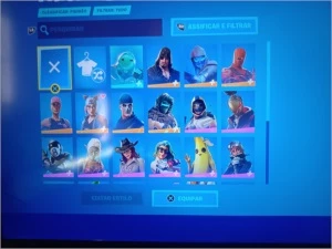 Conta fortnite com salve o mundo, barata para sair rapido