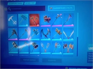 Conta fortnite com salve o mundo, barata para sair rapido