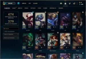 Conta prata 3 com 120 champs e 112 skins - League of Legends LOL