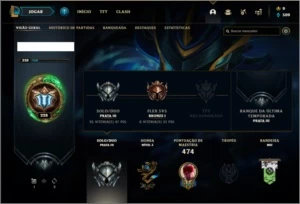 Conta prata 3 com 120 champs e 112 skins - League of Legends LOL