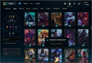 Conta prata 3 com 120 champs e 112 skins - League of Legends LOL