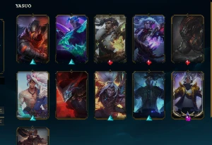 Conta lol lvl 575 main yasuo quase todas skins - League of Legends