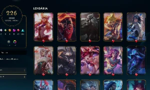 Conta lol lvl 575 main yasuo quase todas skins - League of Legends