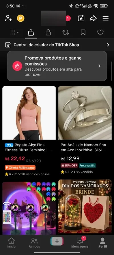 TikTok 49k Pronta p/ Lucrar: Monetização Ativa + TikTok Shop - Redes Sociais