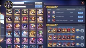 CONTA DE SAINT SEIYA AWAKENING 100% DOS CAVALEIROS SSA