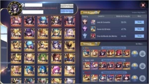 CONTA DE SAINT SEIYA AWAKENING 100% DOS CAVALEIROS SSA
