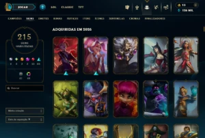 Conta Lol, Todos os campeões, +200 skins, + 10 anos de uso - League of Legends
