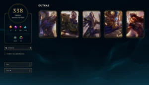 Conta 338 Skins, Platina 4 Soloq - Plat 3 Flex - League of Legends LOL