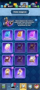 Conta com 30 cartas fulls - Clash Royale