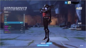 CONTA OVERWATCH COM SKIN WIDOWMAKER NOIRE (3156 PC) - Blizzard