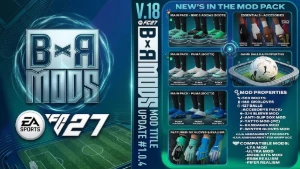 FC27 - Pacote de Mods BxR v18 | TU 5 (1.0.4) - FIFA
