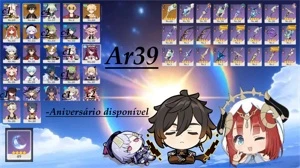 Nilou + Zhongli + Qiqi + Harpa celestial - Genshin Impact