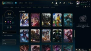 conta league of legends LOL