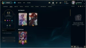 conta league of legends LOL