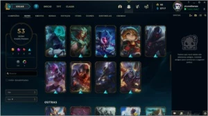conta league of legends LOL