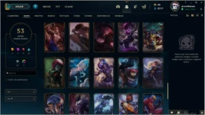 conta league of legends LOL