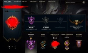 Conta DIAMANTE League of Legends LOL