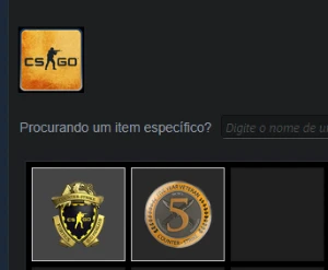 Conta CSGO Prime + 7 anos de serviço steam + Moeda 5 anos CS - Counter Strike