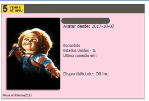 Conta de IMVU - Estilo Lil Peep +5 anos de ACC
