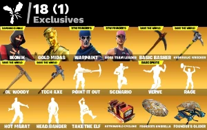 CONTA FORTNITE 62 SKINS | IKONIK | MIDAS | STW OG | 185 VB