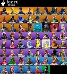 CONTA FORTNITE 62 SKINS | IKONIK | MIDAS | STW OG | 185 VB