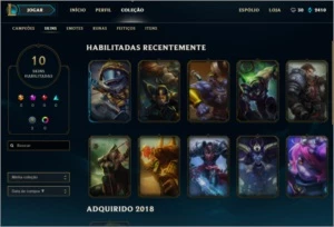 CONTA LVL 56 PRATA 3, 10 SKIN E 37 CHAMPS C/ E-MAIL - League of Legends LOL
