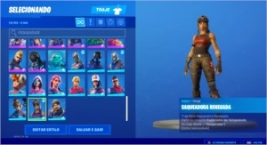 CONTA FORTNITE COM RENEGADE + MUITAS SKINS RARAS