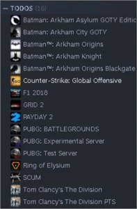 Conta Steam (varios jogos)