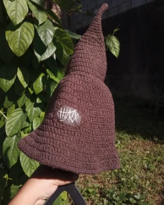 Chapéu de bruxa marrom básico - Artesanato e Personalizados